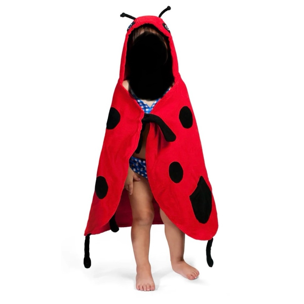 Kidorable Hooded Ladybug Bath Towel 2T